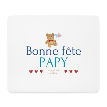 Bonne fête Papy. Annonce grossesse bébé. - Tapis de souris (format paysage) - blanc - Devant