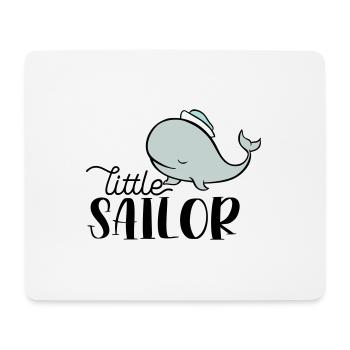 LITTLE SAILOR WHALE SAILORS WHALES CAPTAIN MOTIF - Mouse Pad (horizontal) - white - Front