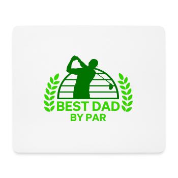 MEILLEUR PAPI PAR GOLFEUR DISANT MOTIFS CADEAU - Tapis de souris (format paysage) - blanc - Devant