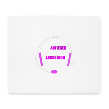 Notiz an mich erst auflegen danach arschloch sagen - Mousepad (Querformat) - Weiß - Vorne