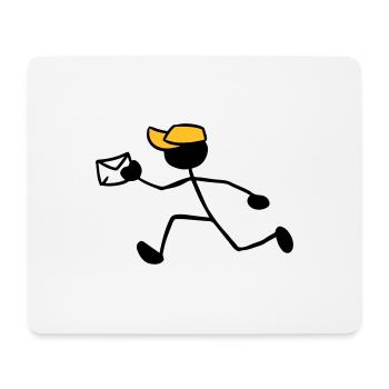 Postbote Kurier Briefzusteller Express Sendung - Mousepad (Querformat) - Weiß - Vorne