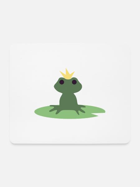 Froschprinz - Mousepad (Querformat) - Weiß