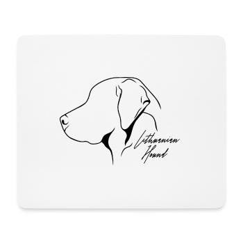 Profil de chien courant lituanien Chiens de chasse Chiens Wilsigns - Tapis de souris (format paysage) - blanc - Devant