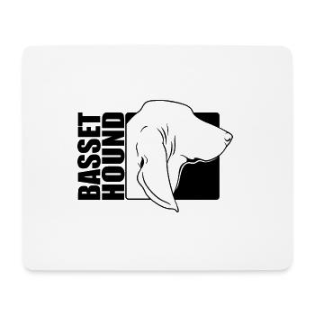 Basset Hound Profile Chiens Chien Wilsigns - Tapis de souris (format paysage) - blanc - Devant