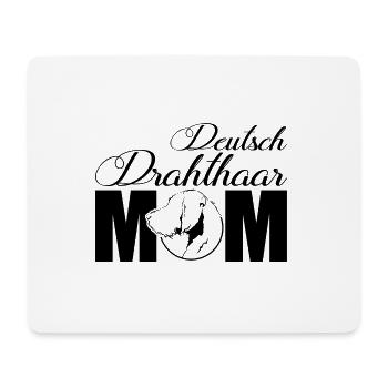 Allemand à poil dur profil maman chiens chien Wilsigns - Tapis de souris (format paysage) - blanc - Devant
