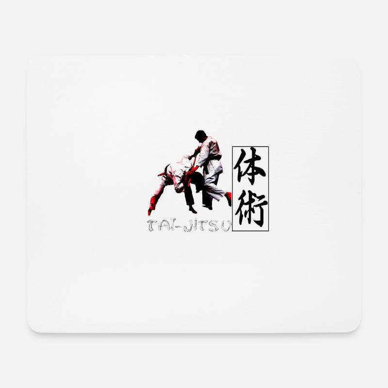 TAÏ-JITSU TBK - Mousepad (Querformat) - Weiß