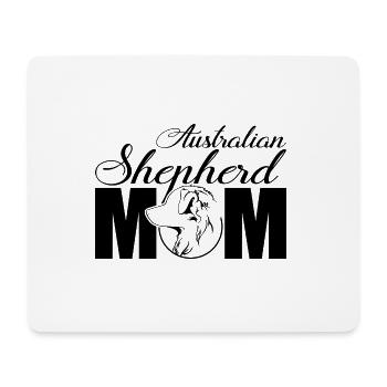 Australian Shepherd Profil Mom Hunde Hund Wilsigns - Mousepad (Querformat) - Weiß - Vorne
