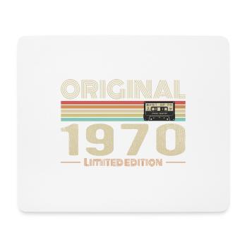 Original 1970er Jahre Jahrgang 1970er Retro 1970er Geburtstag - Mousepad (Querformat) - Weiß - Vorne