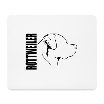 Rottweiler Profil Chiens Chien Wilsigns - Tapis de souris (format paysage) - blanc - Devant