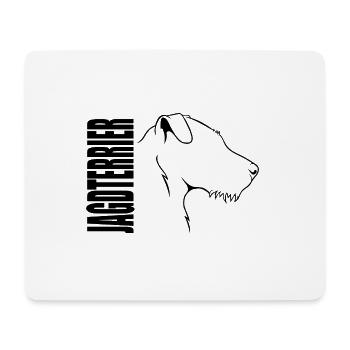 Deutscher Jagdterrier Profil Hunde Hund Wilsigns - Mousepad (Querformat) - Weiß - Vorne