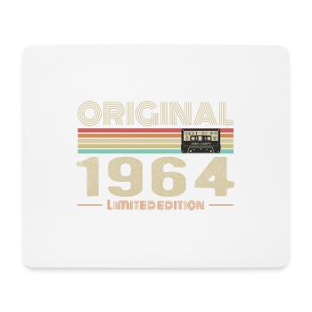 Original 1964 Vintage 1964 Anniversaire Rétro 1964 - Tapis de souris (format paysage) - blanc - Devant