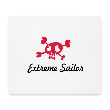 navigation à voile - Tapis de souris (format paysage) - blanc - Devant
