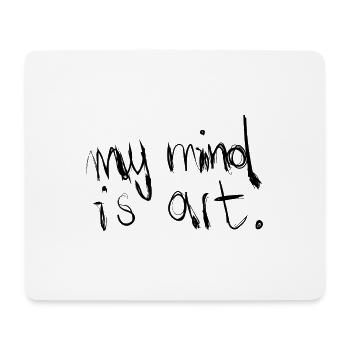My Mind Is Art - Mouse Pad (horizontal) - white - Front