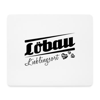 Löbau - Lieblingsort mit Stadtnamen - Mousepad (Querformat) - Weiß - Vorne