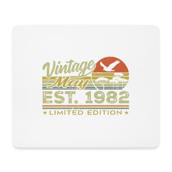 Birthday May 1982, born in May 1982 - May 1982 - Mouse Pad (horizontal) - white - Front