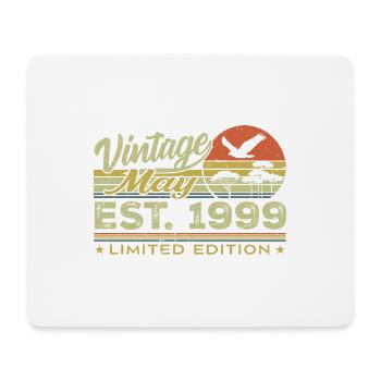 Geburtstag Mai 1999, geboren im Mai 1999 - Mai 1999 - Mousepad (Querformat) - Weiß - Vorne