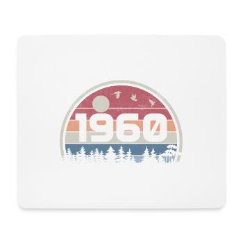 65. Geburtstag 1960 Retro Geburtstagsfeier 1960 - Mousepad (Querformat) - Weiß - Vorne