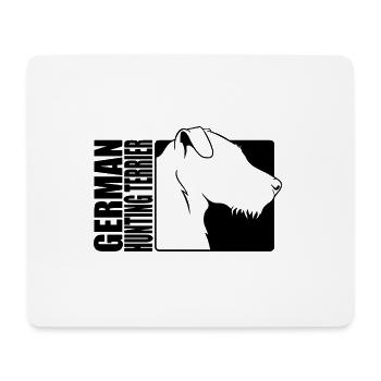 German Hunting Terrier Profile Dogs Dog Wilsigns - Mouse Pad (horizontal) - white - Front