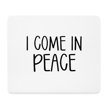 I Come In Peace Partnerlook - Mousepad (Querformat) - Weiß - Vorne