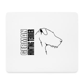German Hunting Terrier Profile Dogs Dog Wilsigns - Mouse Pad (horizontal) - white - Front
