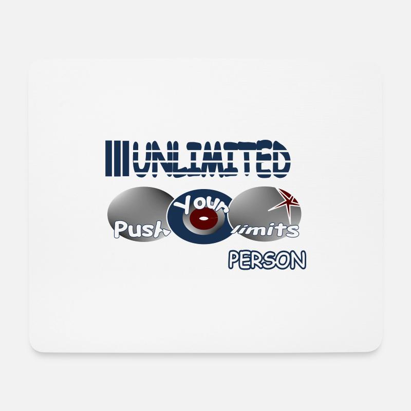 Push your limits - Mousepad (Querformat) - Weiß