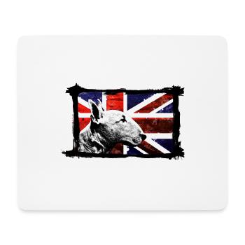 Bull-terrier - Tapis de souris (format paysage) - blanc - Devant