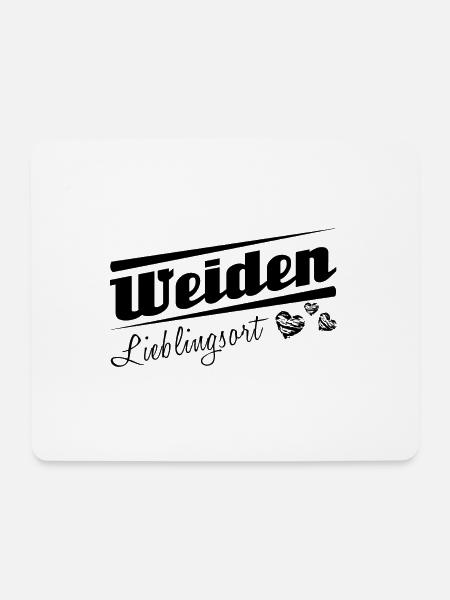 Weiden - Lieblingsort mit Stadtnamen - Mousepad (Querformat) - Weiß