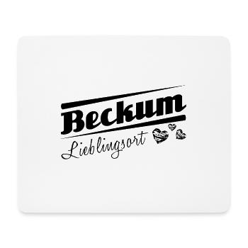 Beckum - Lieblingsort mit Stadtnamen - Mousepad (Querformat) - Weiß - Vorne