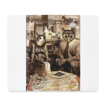 cats/Katzen - Mousepad (Querformat) - Weiß - Vorne