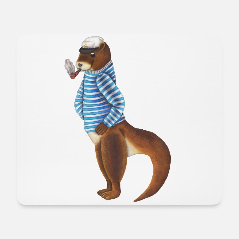 Seemann - Mousepad (Querformat) - Weiß