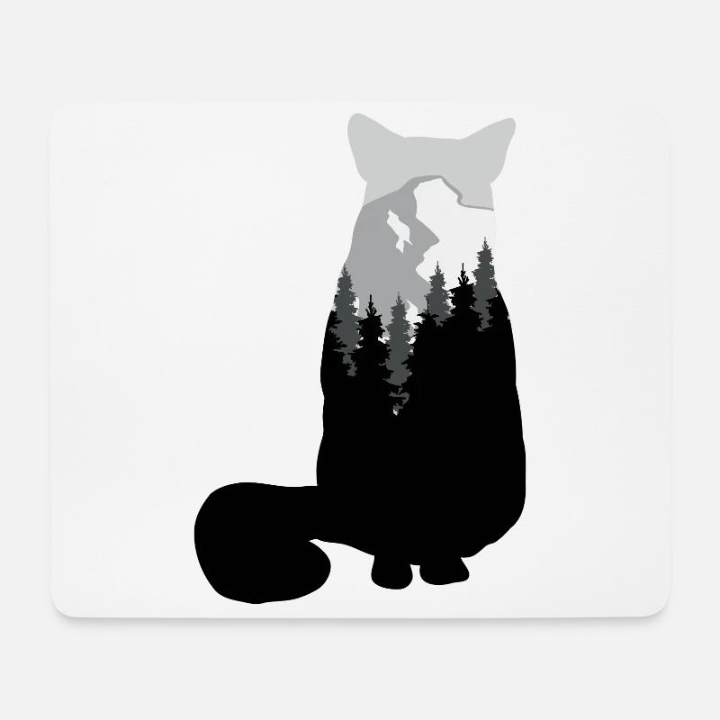 Der Wolf als Teil des Ökosystems Wildtiere - Mousepad (Querformat) - Weiß