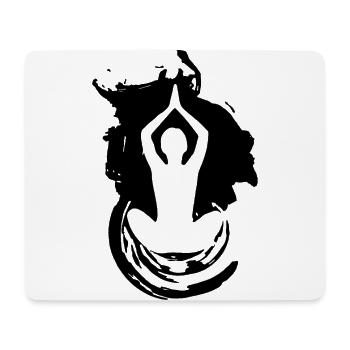 Yoga Art Méditation Fitness Yoga - Tapis de souris (format paysage) - blanc - Devant