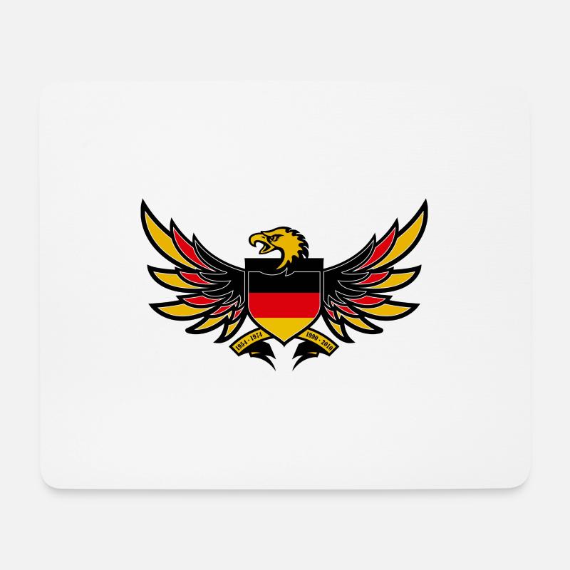 deutschlandwappen - Mousepad (Querformat) - Weiß