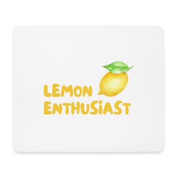 Zitrusliebhaber Lemon Enthusiast - Mousepad (Querformat) - Weiß - Vorne