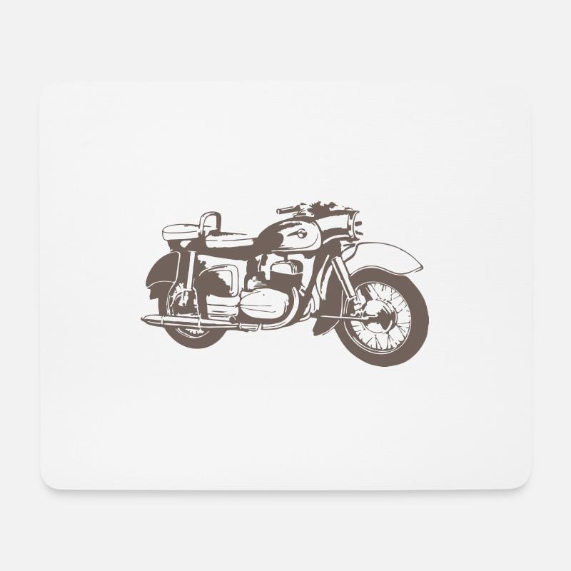 MZ ES 250 Doppelport - Mousepad (Querformat) - Weiß