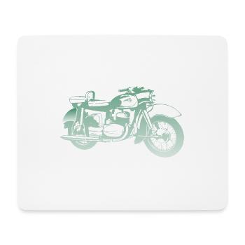 MZ ES 250 Doppelport - Mousepad (Querformat) - Weiß - Vorne