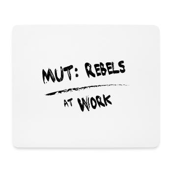 MUT Rebels schwarz - Mousepad (Querformat) - Weiß - Vorne