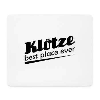 Klötze - Stadt best place ever - Mousepad (Querformat) - Weiß - Vorne