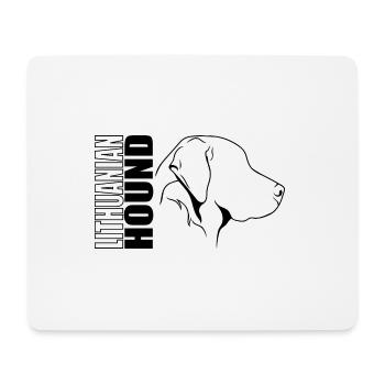 Profil de chien courant lituanien Chiens de chasse Chiens Wilsigns - Tapis de souris (format paysage) - blanc - Devant