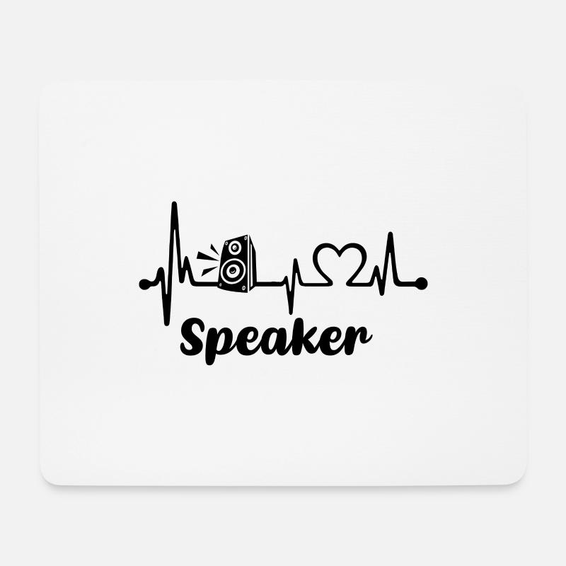 Lautsprecher - Mousepad (Querformat) - Weiß