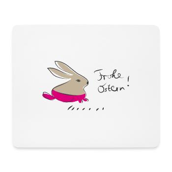 frohe ostern - Mousepad (Querformat) - Weiß - Vorne