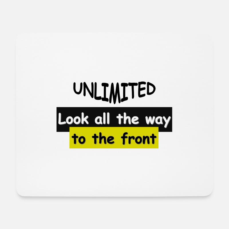 Look all the way to the front - Mousepad (Querformat) - Weiß