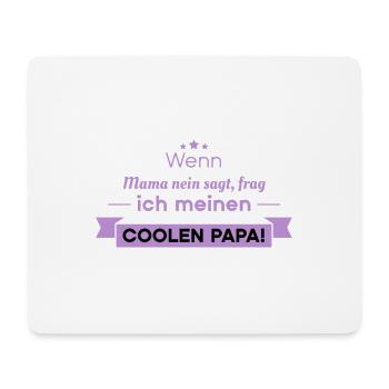 coole papa sprüche - Mousepad (Querformat) - Weiß - Vorne