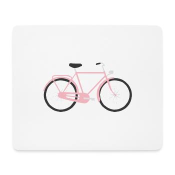 Style with French bike designs - Mouse Pad (horizontal) - white - Front