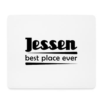 Jessen - Stadt best place ever - Mousepad (Querformat) - Weiß - Vorne