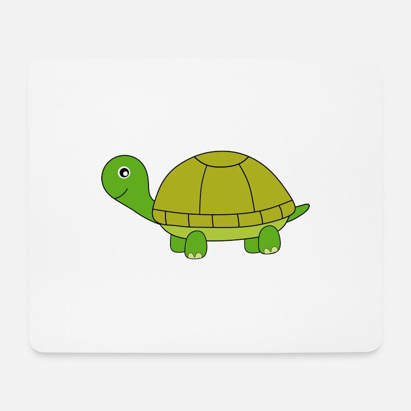 Schildkröte - Mousepad (Querformat) - Weiß