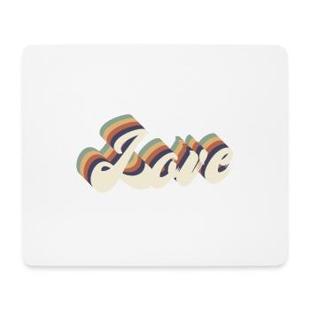 love vintage - Tapis de souris (format paysage) - blanc - Devant