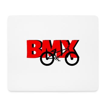 BMX Rider Shirt – Cooles Bike Motiv - Mousepad (Querformat) - Weiß - Vorne