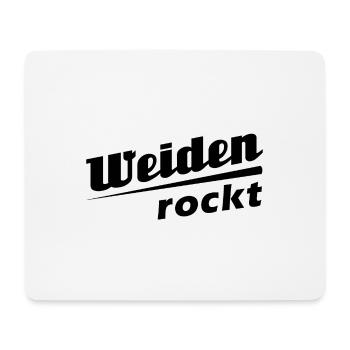 Weiden - Stadt best place ever - Mousepad (Querformat) - Weiß - Vorne