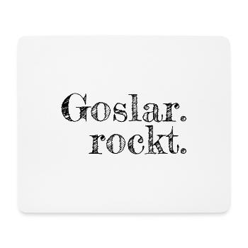 Goslar rockt - Textdesign mit Stadtnamen - Mousepad (Querformat) - Weiß - Vorne